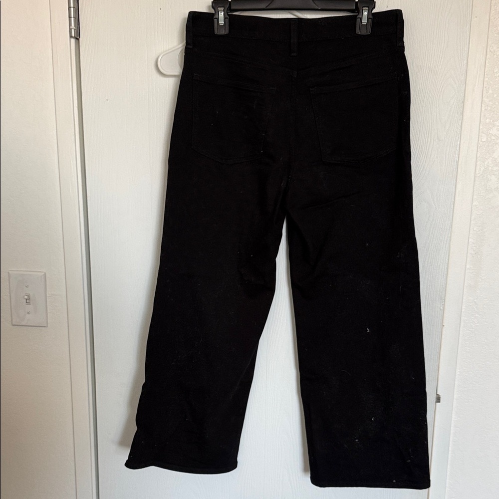 J. Crew Black Wide-Leg Crop Trousers - Picture 3 of 4